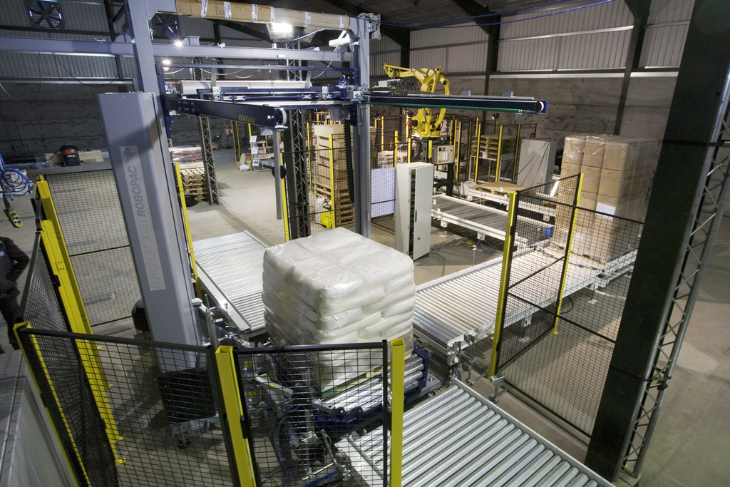 pacepacker constructed the fully integrated bulk packing line within their try before you buy facility ahead of installation