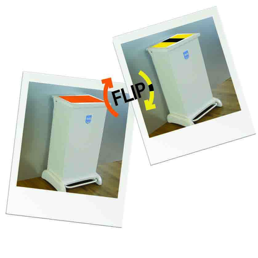 Cm Flip Clinical Waste Bin