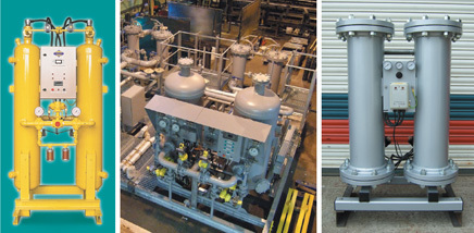 Desiccant dryer packages