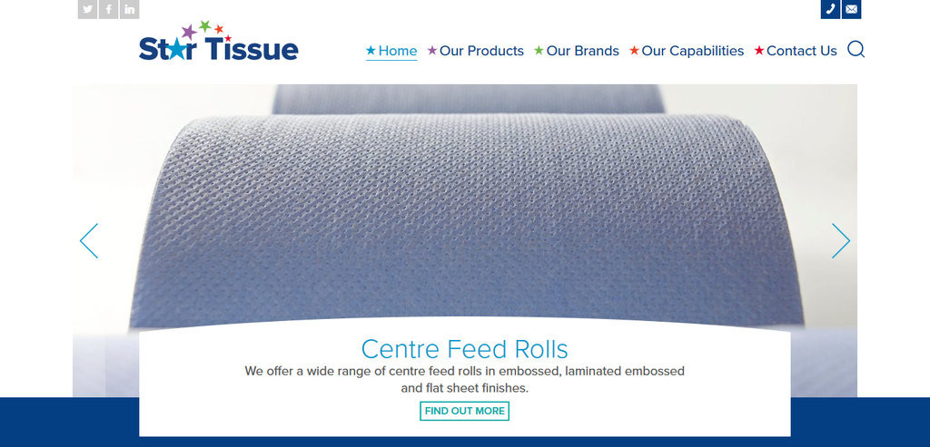 Star Tissue UK launches new website and product brochure
