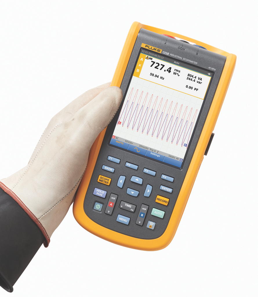m0209fl - fluke 125b industrial scopemeter® hand held oscilloscope