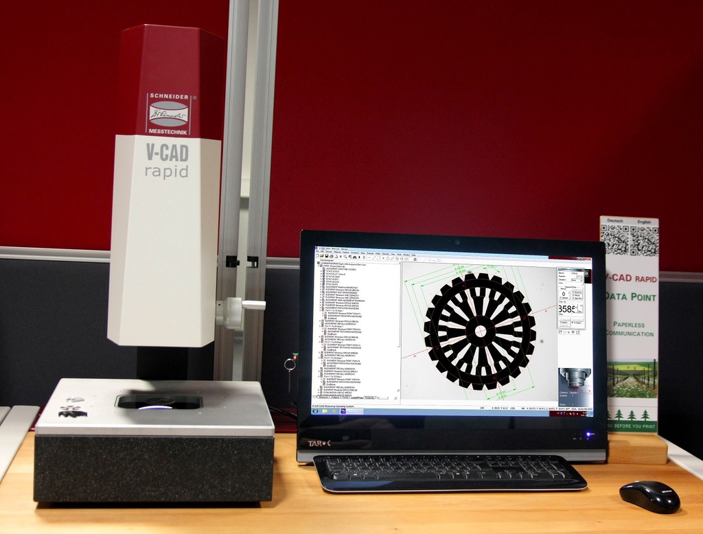 vcad rapid dimension measurement with saphir software