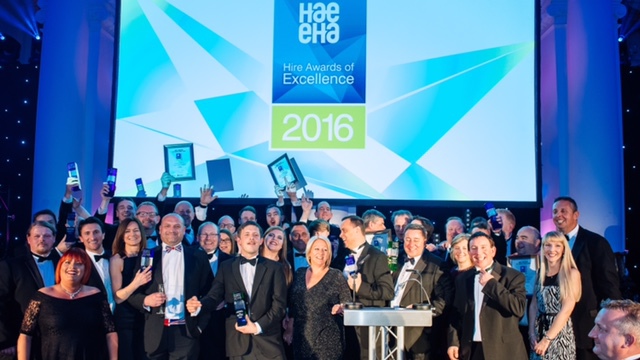 hire awards of excellence winners and highly commended recipients onstage