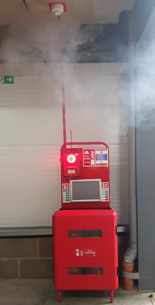 trolley and smoke
