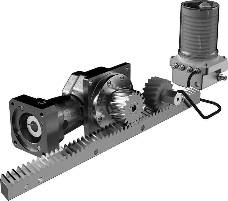 Servo Geared Motors With Rack and Pinion Drives