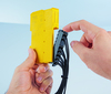 the slender sick rely features easy push-in front wiring one-click fit-and-release mechanism