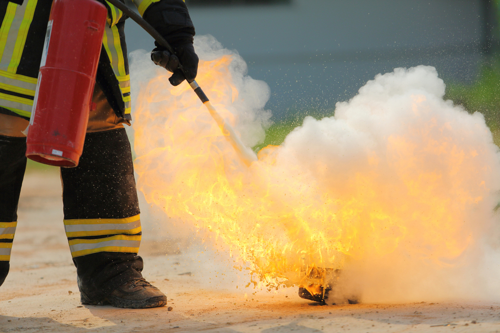 fire extinguisher blaze