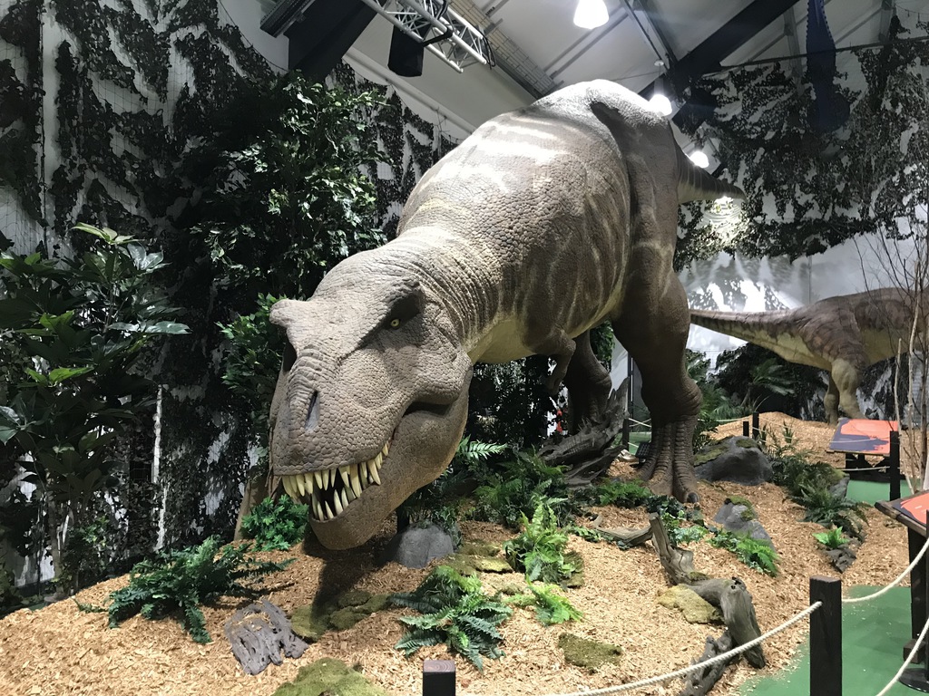 dinosaurs at air force museum