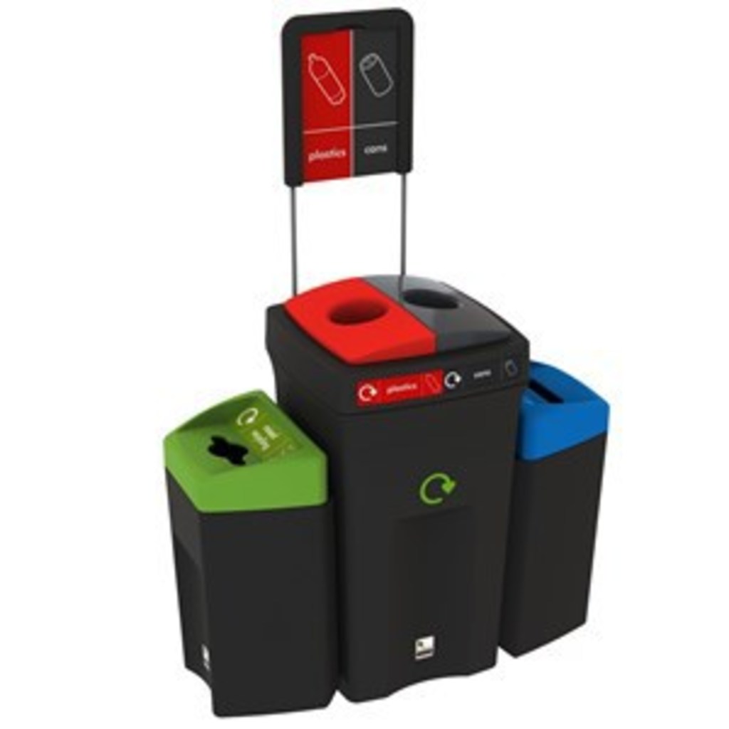 Envirobin Recycling Hub collects four separate waste streams